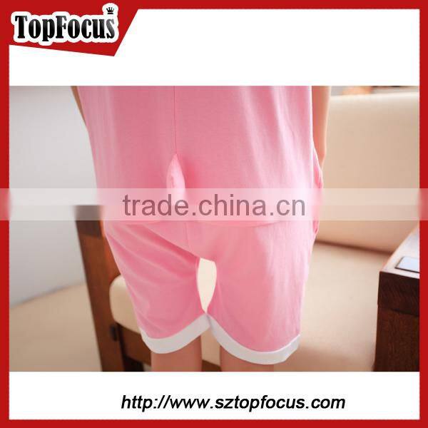 Hot sale short sleeve summer style pyjamas caluby wholesale adult onesie