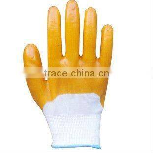 nitrile coated cut resistant glove for industrial work place