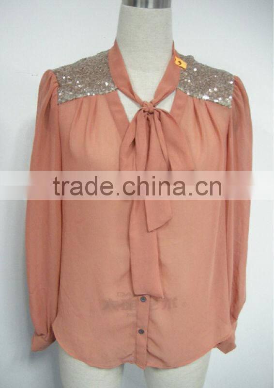 New Fashion Ladies Chiffon Blouse