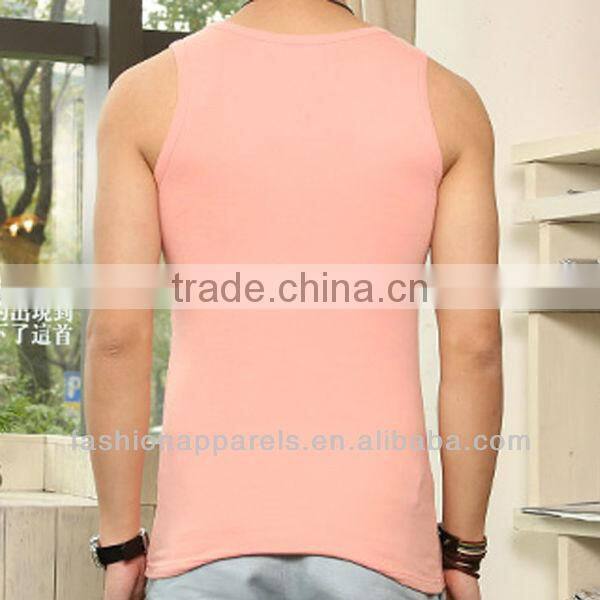 Custom men's blank compression tank tops