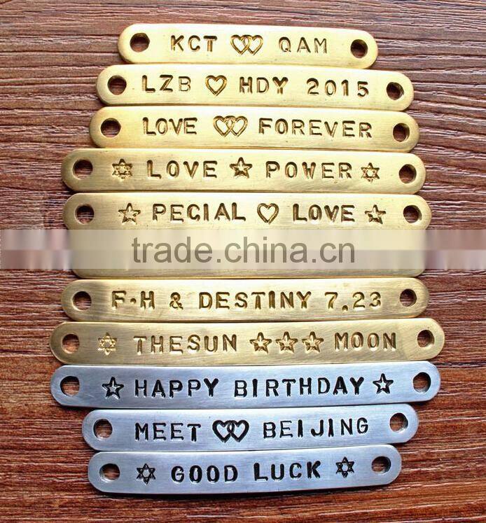 new design 2015 leather wrap bracelet I Love You heart buckle leather wrap bracelet custom logo letter buckle leather bracelet