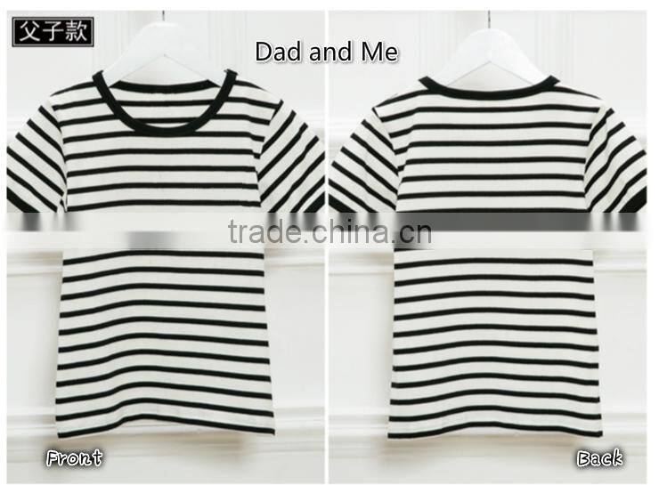 Mommy and Me Macthing Clothes Tank Tops Family Set Clothes Striped Clothing Tied Wholesaling