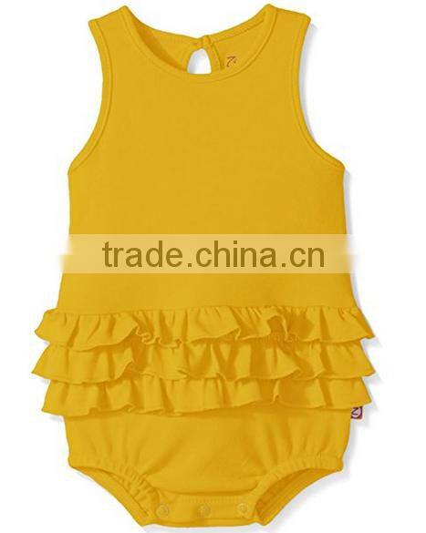 Latest Clothes Carters Baby Romper Sleeveless Ruffle Knitted Cotton Clothing For Baby