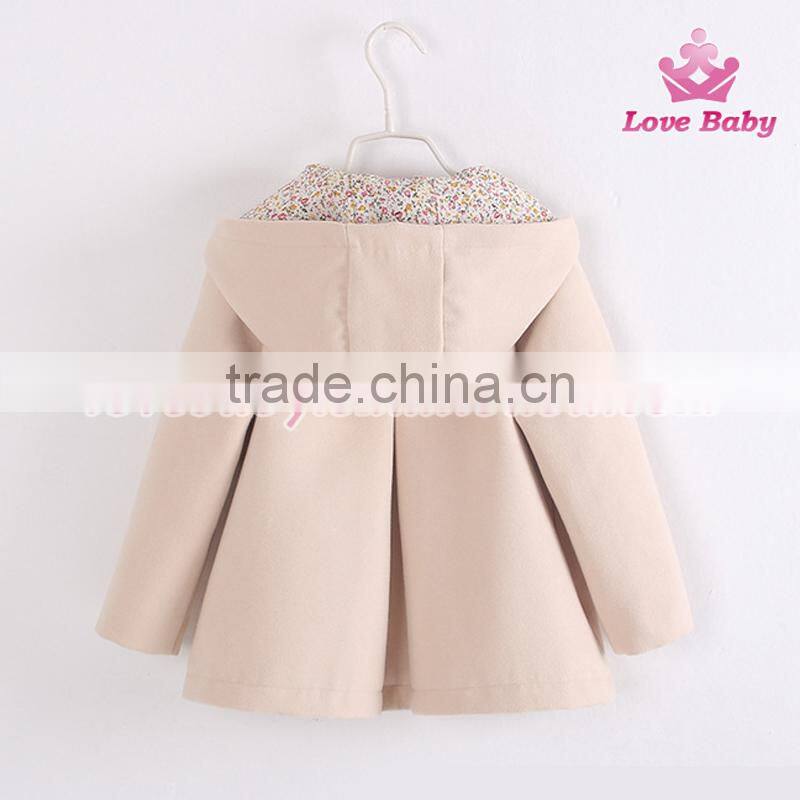 Keep Warm Wholesale Baby Girls Coat Spring and Autumn Kids Coat