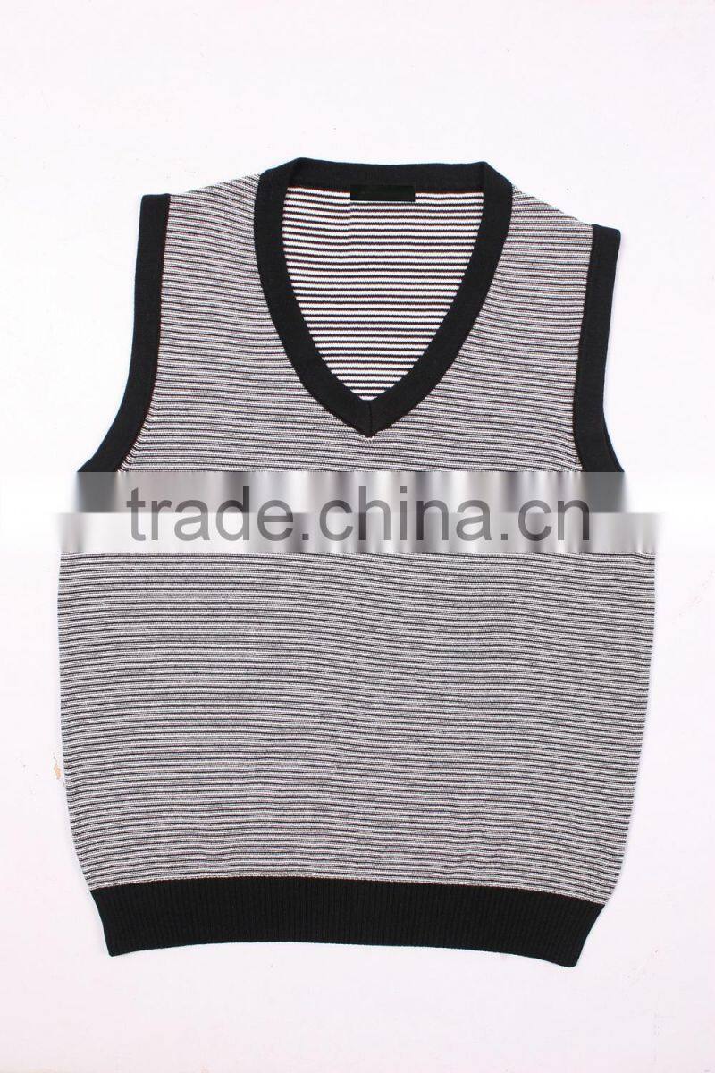 Dark-grey Fashion Sweater Vest For Men Cheap