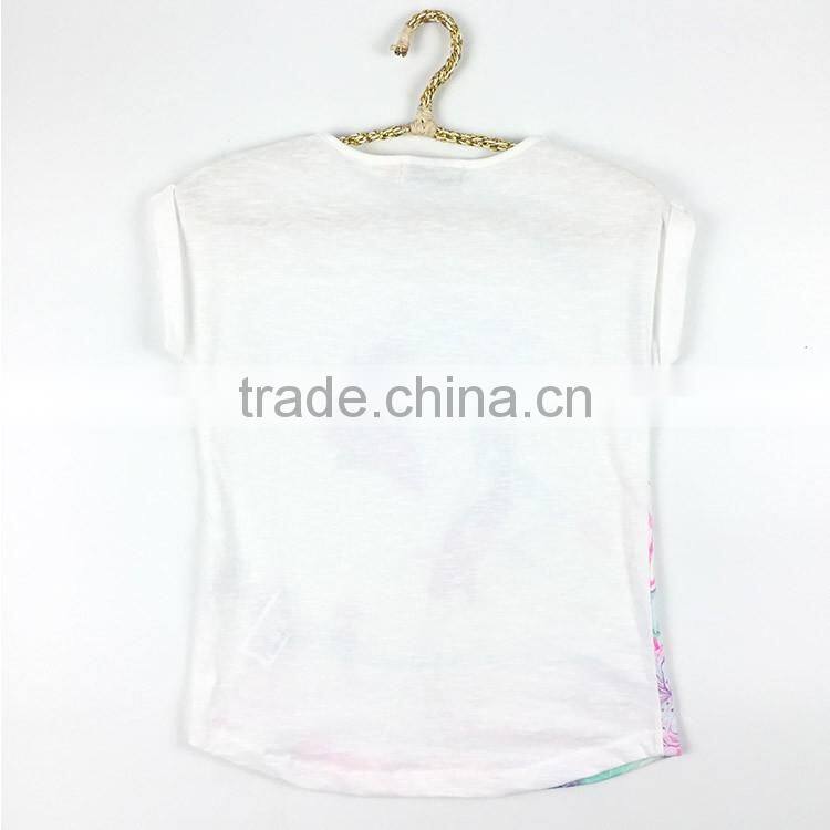 New 2016 style kids dress girls t-shirt