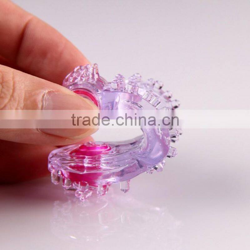 Vibrating Penis Rings Clit Dual Vibrating Cock Ring Stretchy Delay Penis Rings Sex Toys for Couple