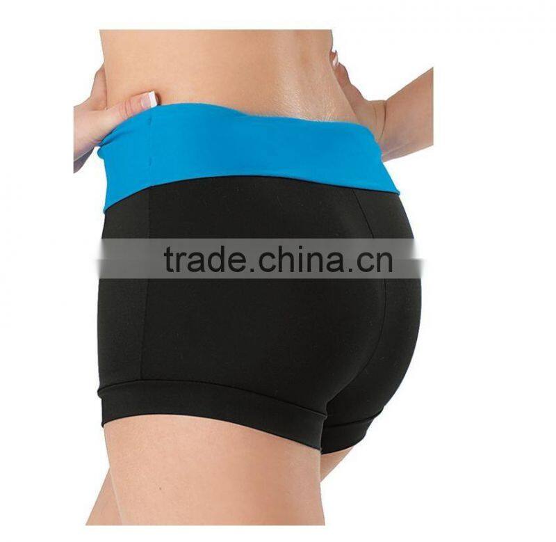 High Quality Bright Color Waist Competition Shorts E16013