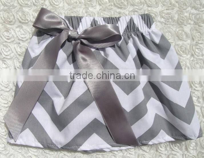 fashion popular Baby Girls chevron over hip girls skirt with bowknot Newest summer yellow zig zag for chevron chothing for Baby