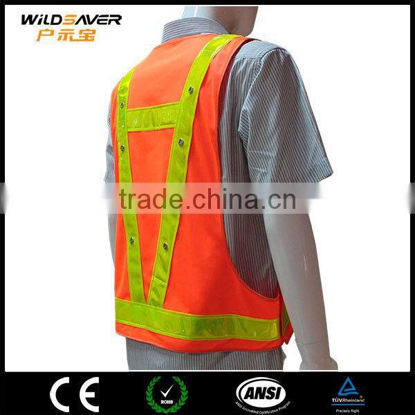Red waterproof LED workwear uniform for sanitation clothes