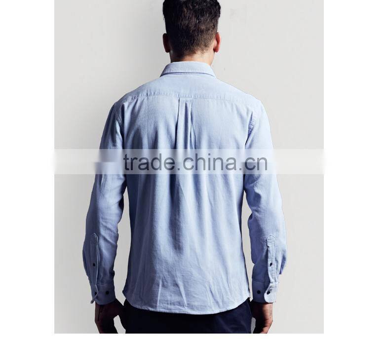 2014 New Style Fallow Jeans corduroy navy blue Shirt For Men corduroy shirt