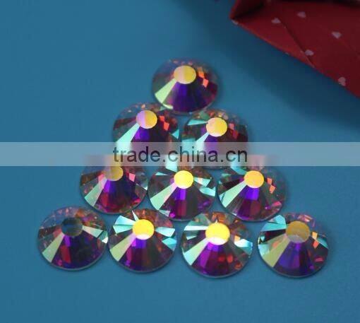 Wholesale SS16 crystal AB drill flat back rhinestone