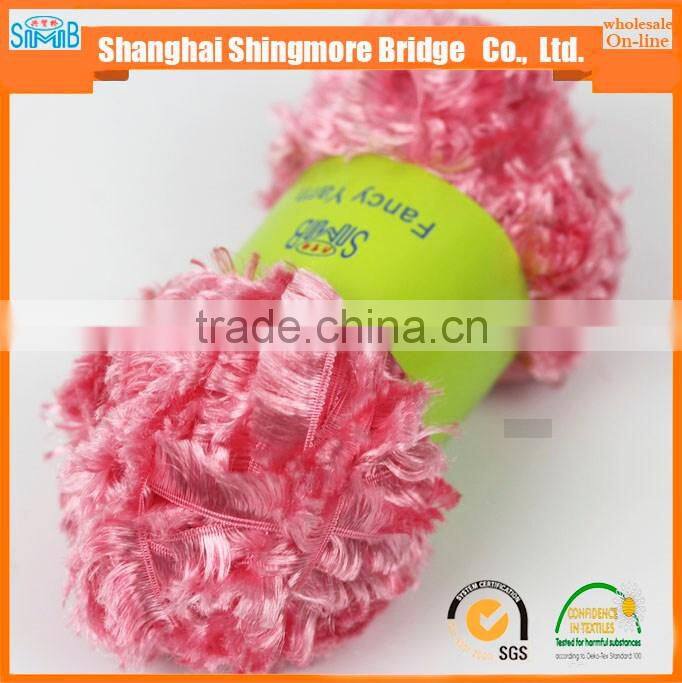 China fashion yarn manufacturer hot wolesale high quality lurex feather knitting yarn with competitive price