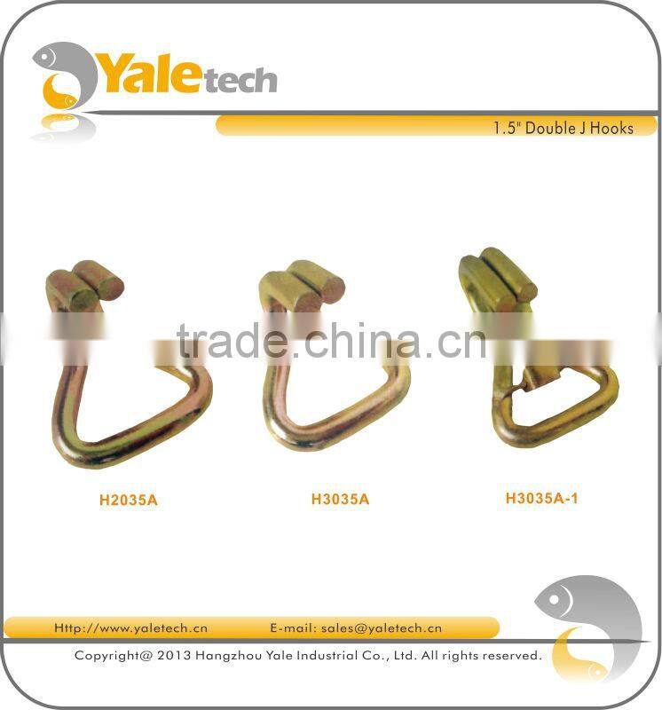 doudle J hook for 35mm straps lashing / tow rope hooks