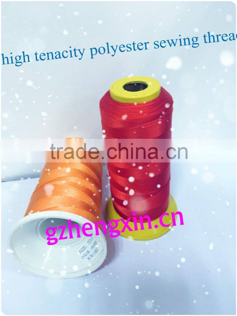 100% high tenacity polyester /filament polyester sewing thread