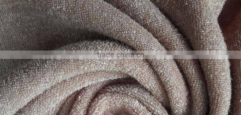 High quality bamboo fiber terry towelling fabric
