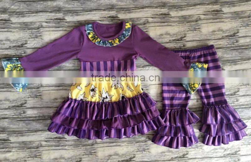 2017 New arrival cute Halloween party clothing for girls design Kids toddler girl clothing sets