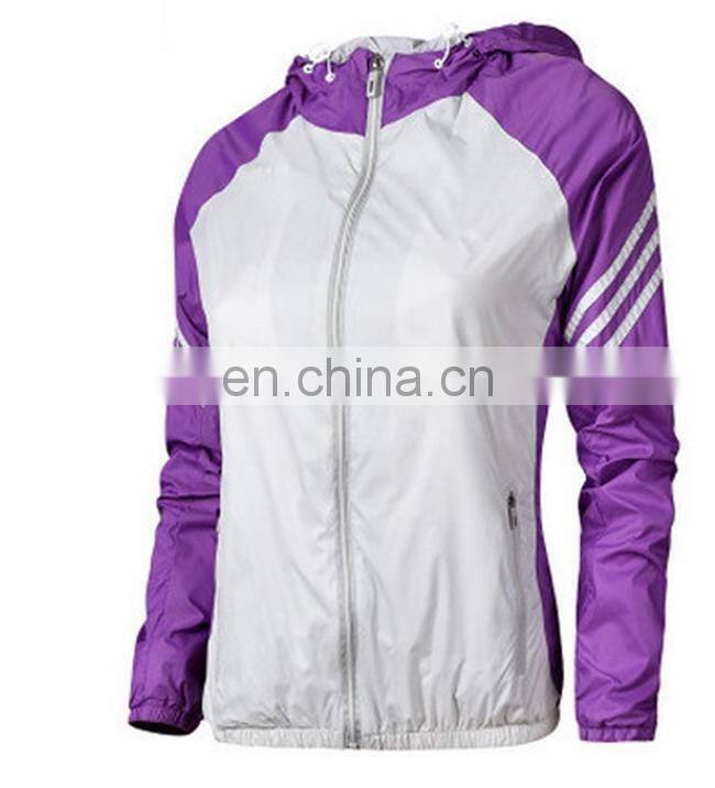 High quality outdoor ladies sport jacket windbreaker