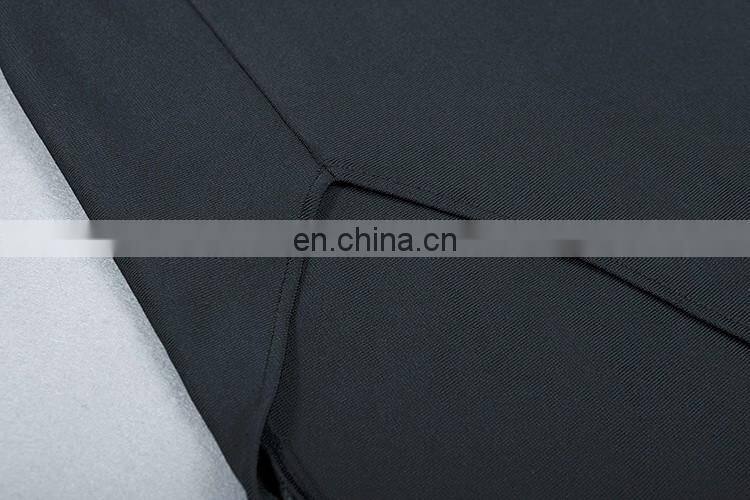 Amigo 2017 new designer sex black off-shoulder flower long slit tube bandage dress maxi evening dresses for women party wear