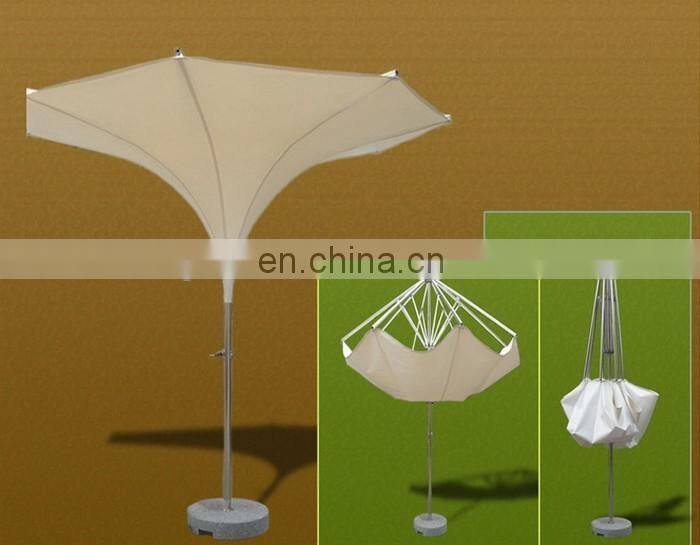 Italy design coffee shop umbrellas/LED square tulip umbrellas for outdoor ecents