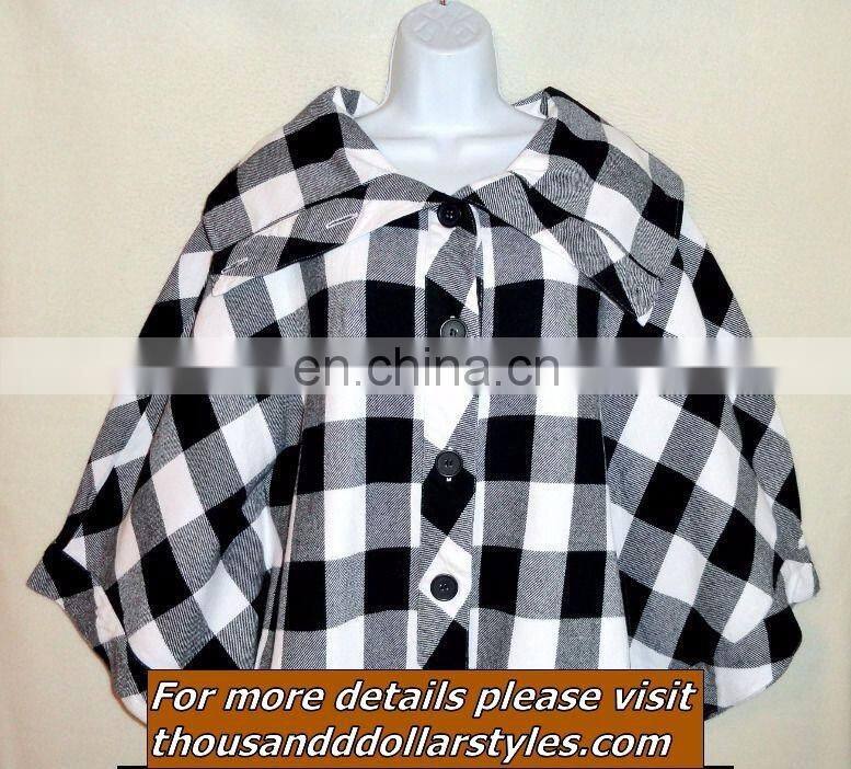 Indian Handmade Ladies Casual Ladies Sleeve Cloak Cape Coat Woolen Poncho Warm Shawl Sweater Outwear