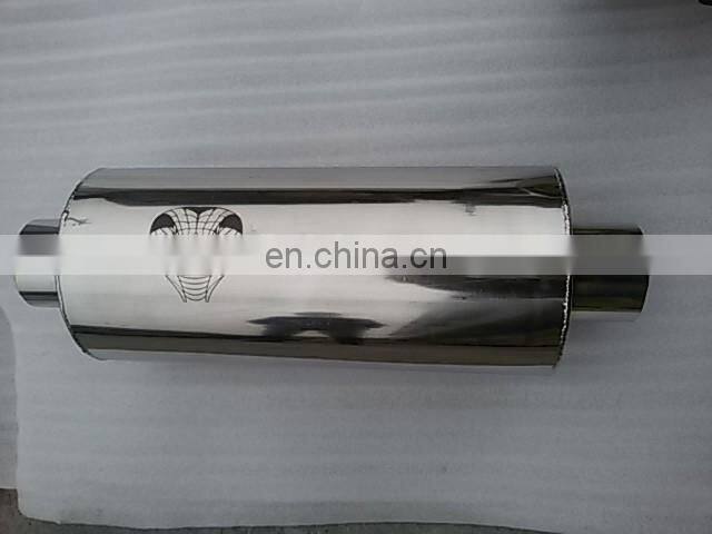 universal round mufflers titanium burned muffler