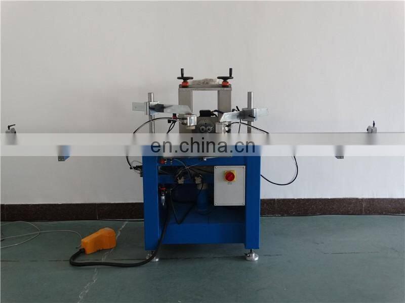 Tenon Drilling Machine for Wood Window and profile clamping by pneumatic