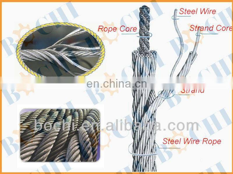 Galvanized and Ungalvanized Single Stainless PVC Coating Steel Wire Rope