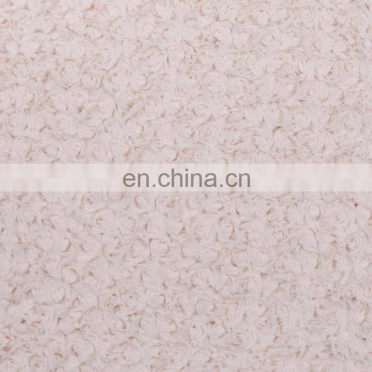 Minky Luxe Cuddle Rose brushed Ivory faux rabbit fur Fabric