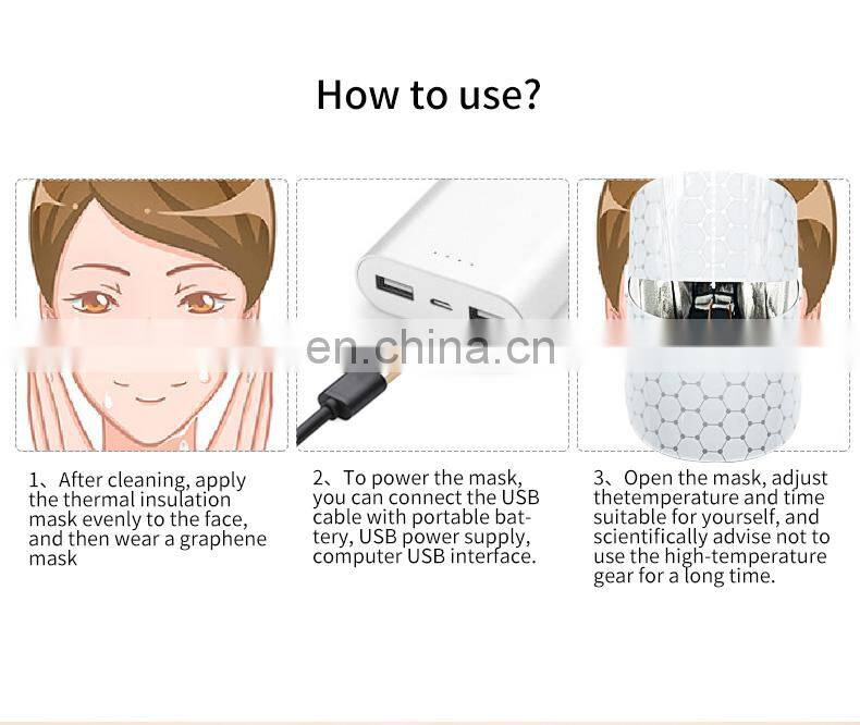 new trend product skin care beauty mask facial electric graphene device