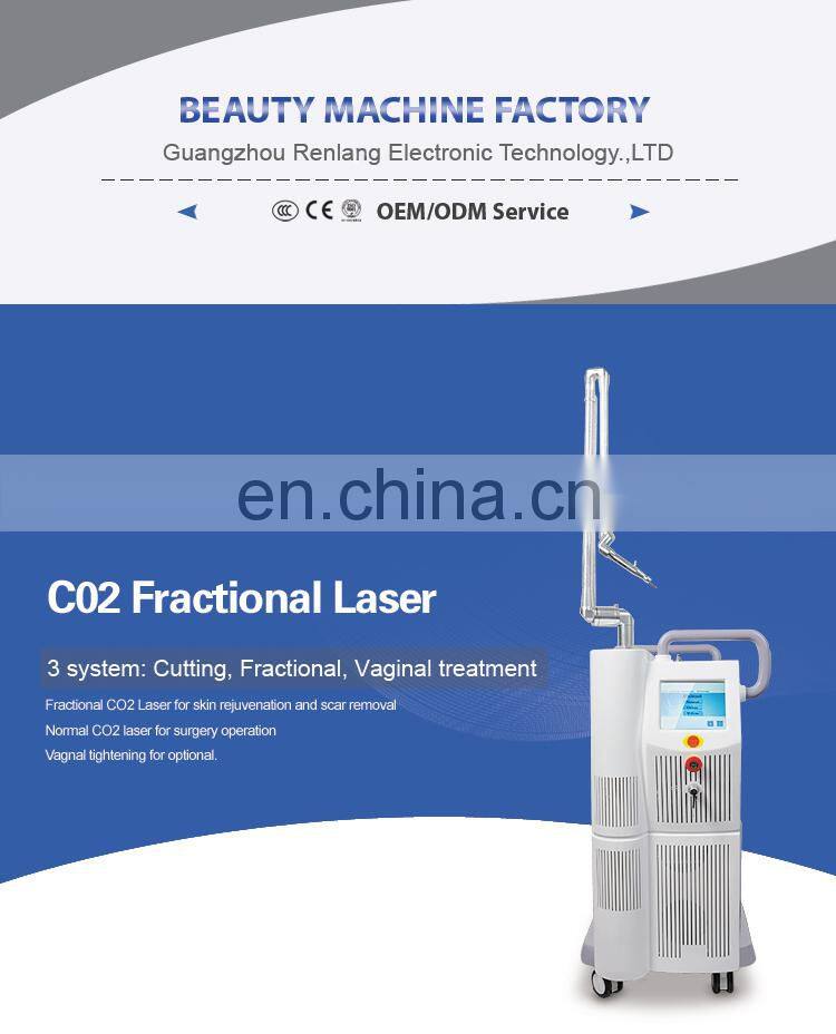 Stationary laser equipment co2 fractional for vaginal tightening,acne scar removal