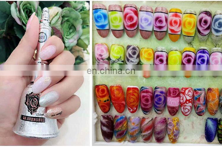 Qian shen shenghui manufacturer OEM/ODM long lasting non toxic true 48 color uv led nail gel polish