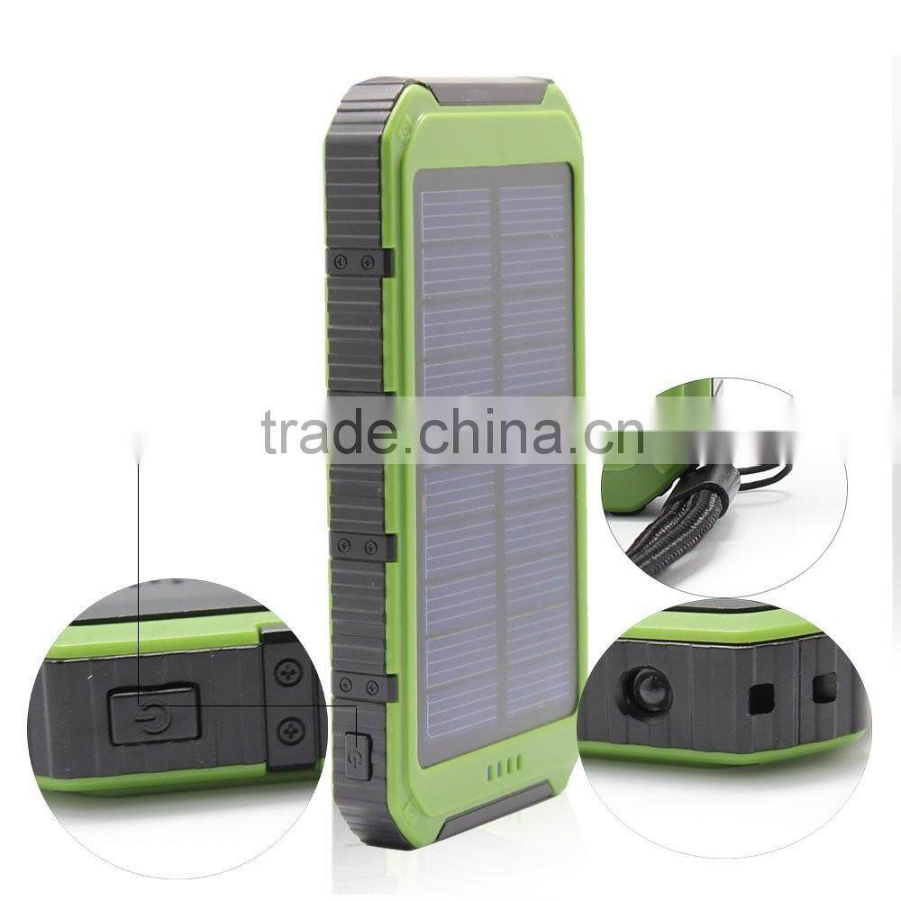 2016 new arrival solar power bank 12000mah