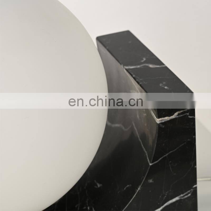 New lighting electric lamp big crystal marble and iron table lamps