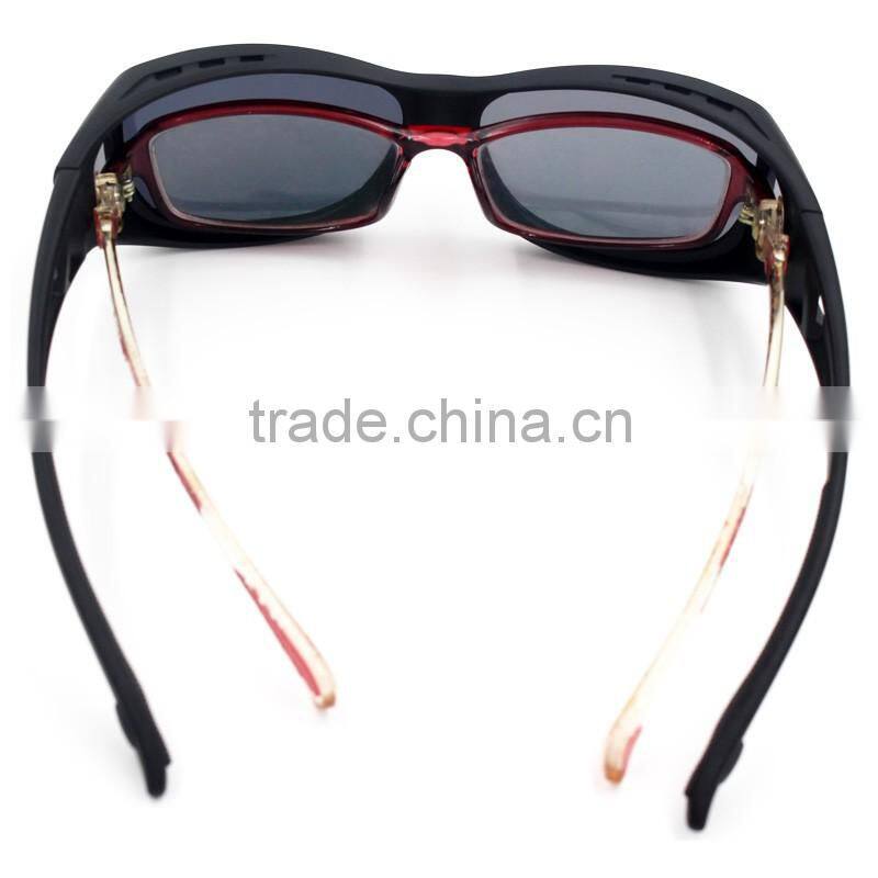 Vintage custom frame dark lens sunglasses black frame cycling driving fishing running riding outdoor sports