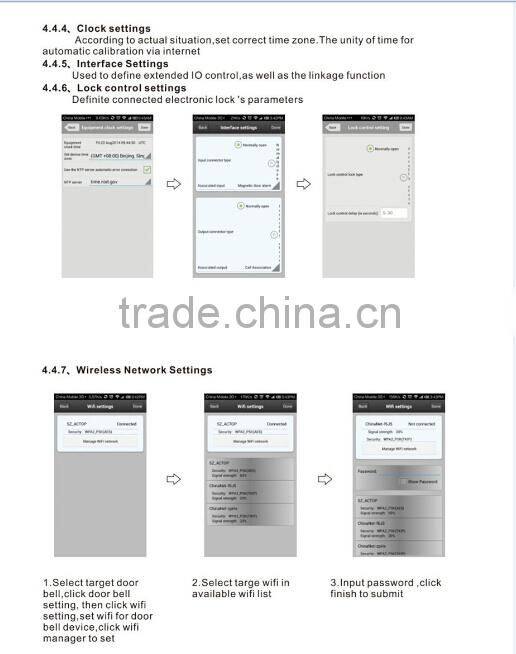 New arrival Wireless wifi video door phone with Real-time Monitor,Video Intercom and Remote Control via app for Android/IOS