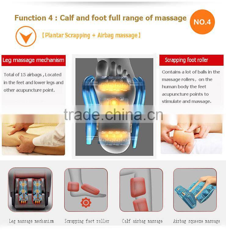 L shape healthcare massage chair 3d zero gravity/electric massage chair with remote control