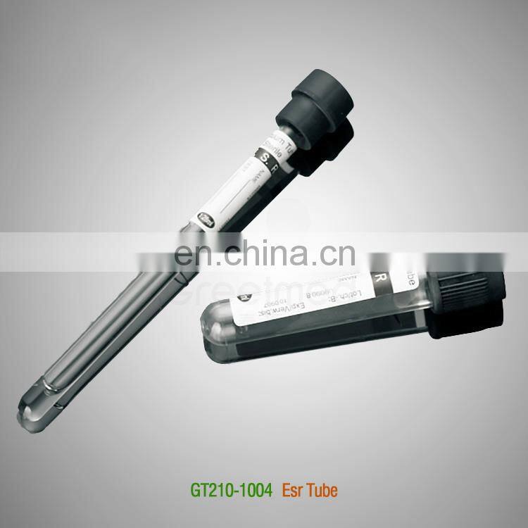 CE quality low price blue red head plain hospital medical disposable sample vacuum blood collection tube