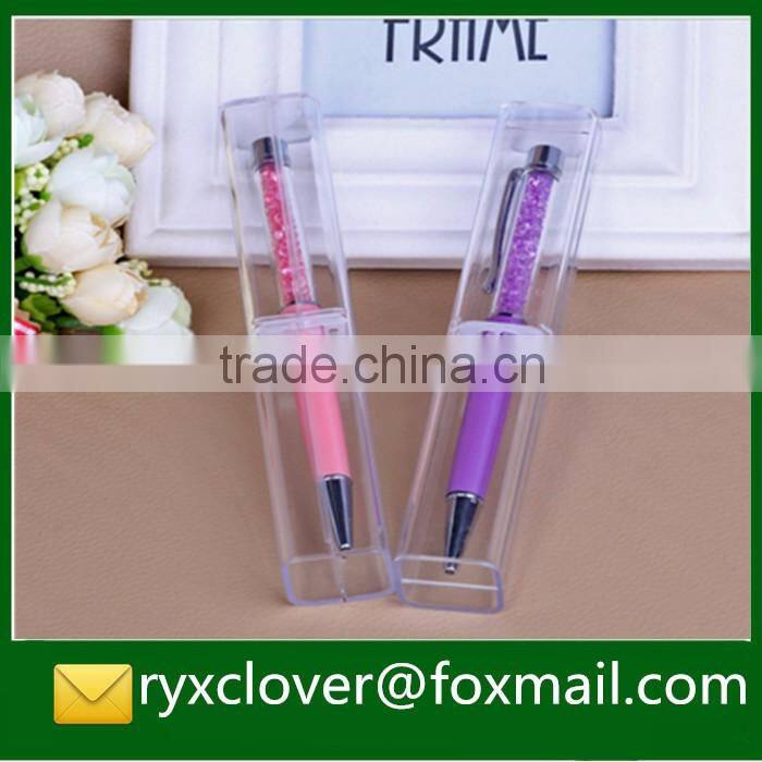 Clear small hard plastic gift boxes for pen