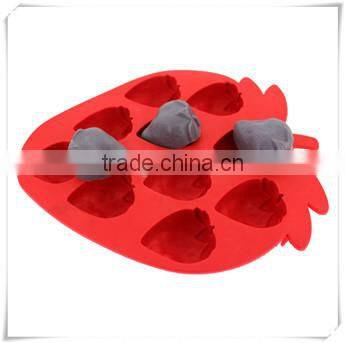 BC0001 nicole strawberry wholesale silicone ice cube tray