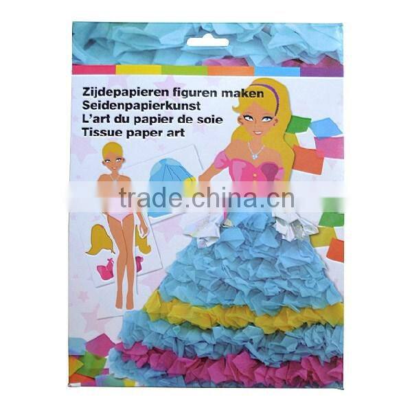 Cheap tissue paper art fly angel for kids