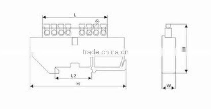 MTB-004 brass insulation terminal block