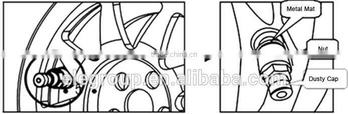 Best sales tpms tire pressure monitoring system with waterproof sensors + LCD monitor