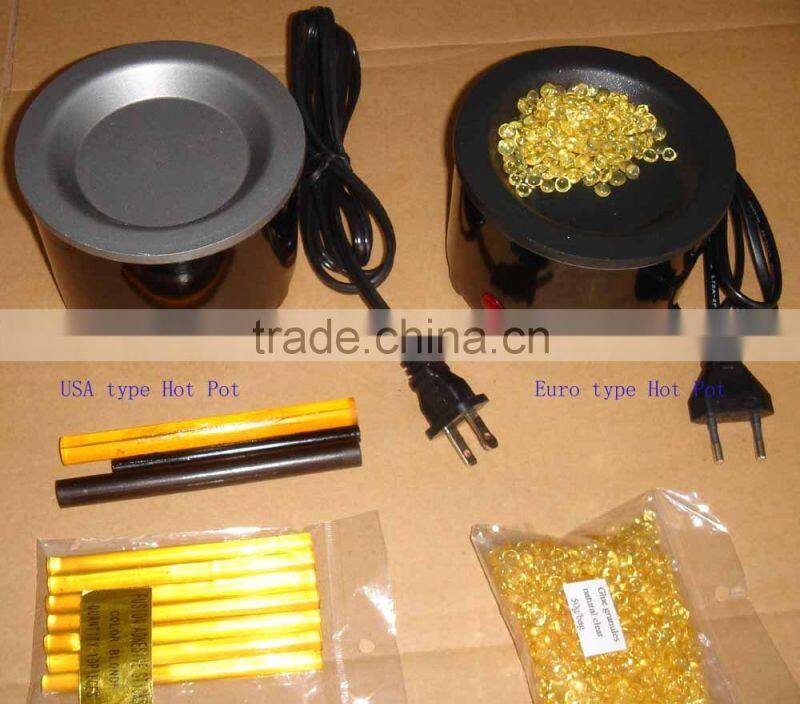 Keration glue grains for hair extensions