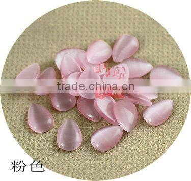 6mm*8mm Water drop shape Cat's Eye Stone mixed color wholesale