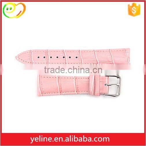 Wholesale Fashion Alligator Pattern leather watch strap with buckle for apple watch