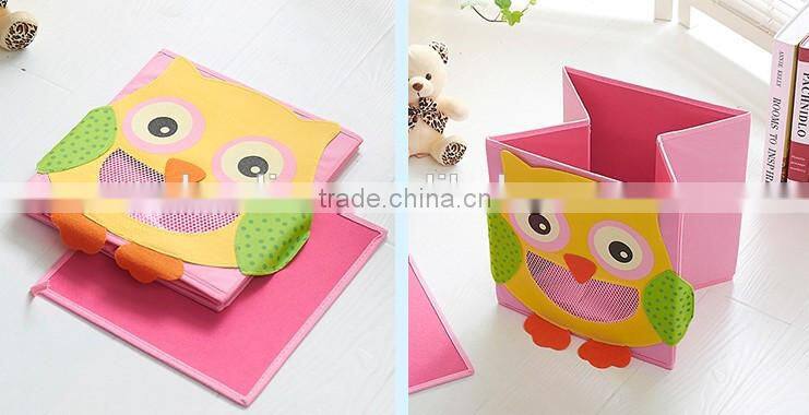 Cartoon Animal Multifunction Non Woven Fabric Organizer Box Storage Bins