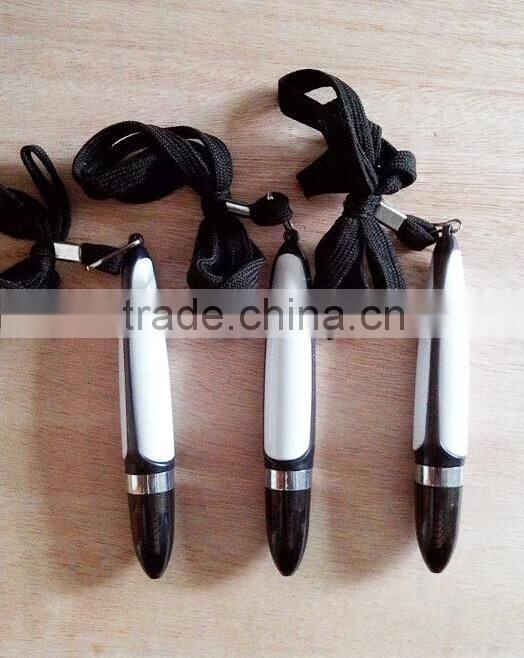 2014 Promotional gift mini plastic ball pen with lanyard