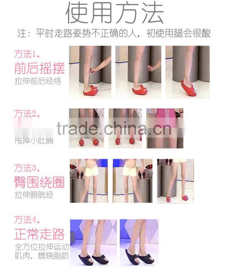 Massage Swing Sole Flip Flops EVA Sway Slippers