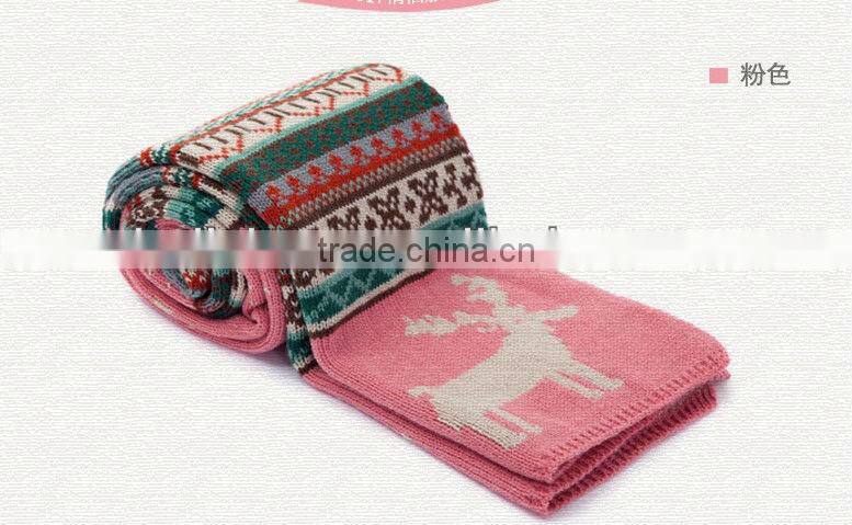 Fashion Knitted Dear Women Winter Scarf